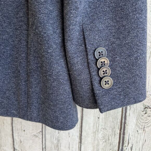 Artefact Mens Unstructured Knit Blazer Size M Heather Blue Preppy Office - Picture 6 of 14